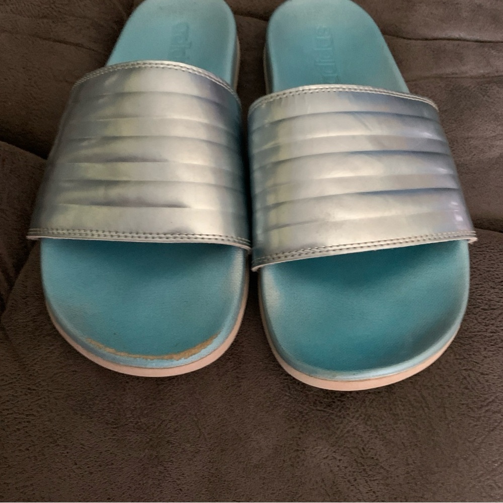 adidas Blue Slide Sandals